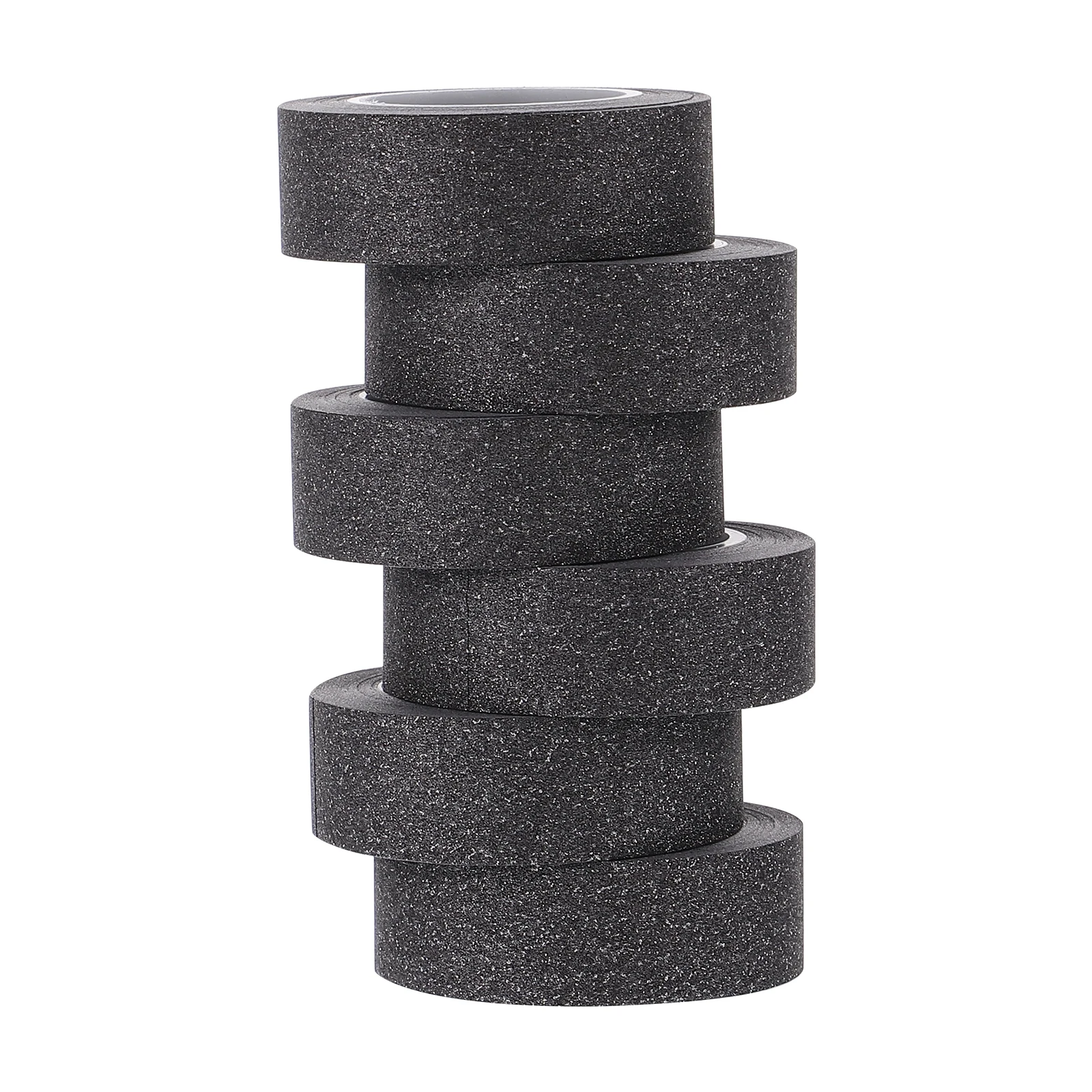 

6pcs DIY Glitter Washi Tape Black 10m/roll Premium Quality Craft Scrapbooking Gift Wrapping Paper Tape Portable Easy Use