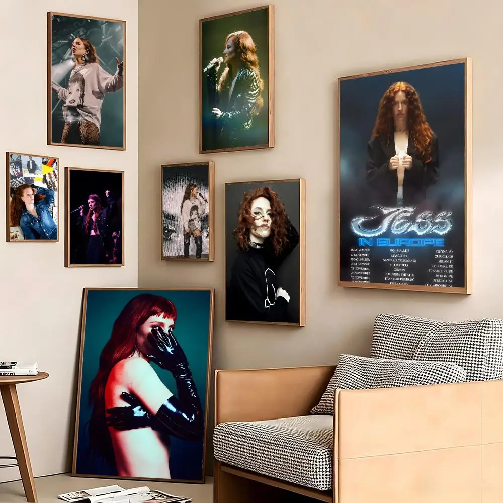 Merch Singer J-Jess Glynne Poster Pegatina artistica HD autoadhesiva impermeable para salon dormitorio