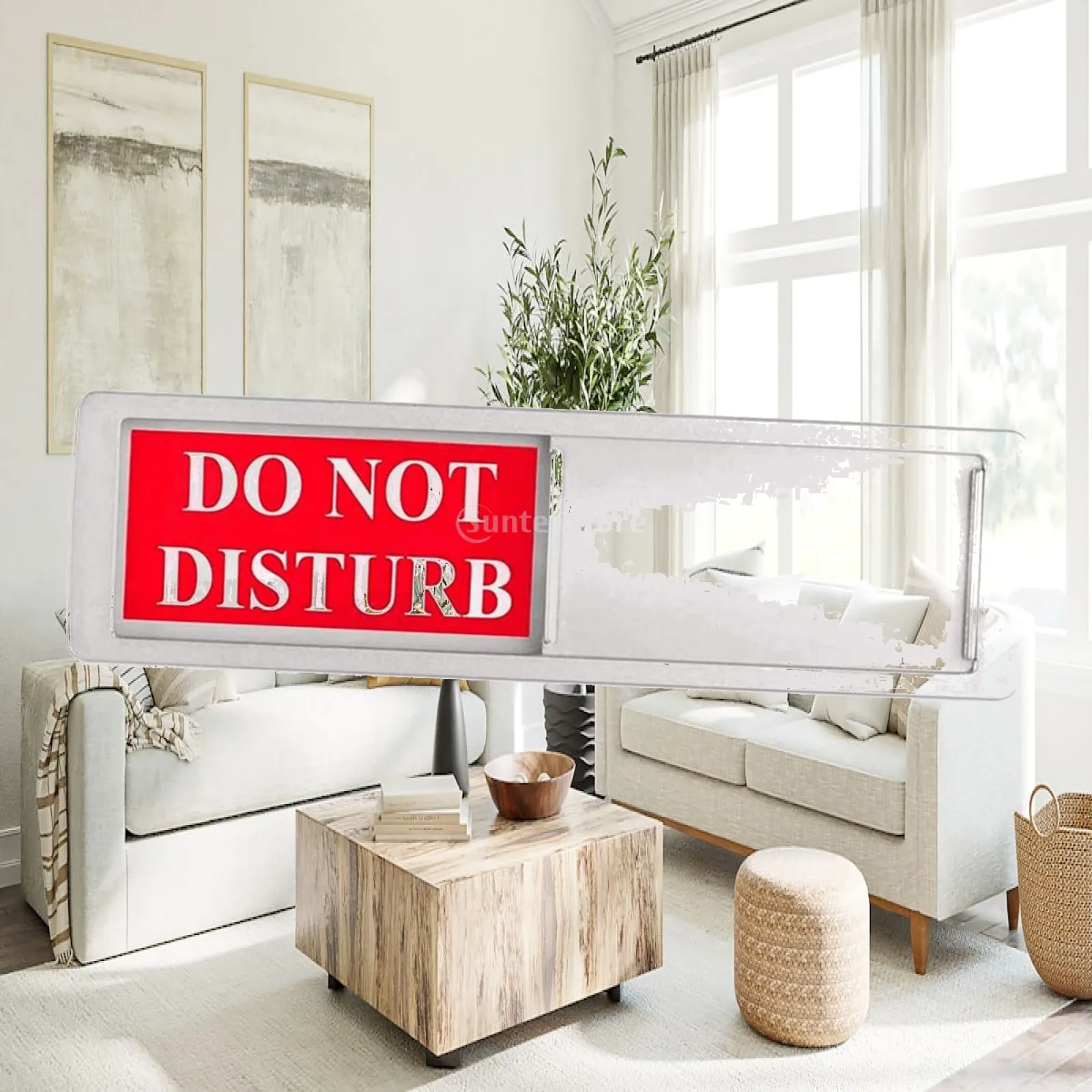 Slider Privacy Notice Disturb Sign for Office Home Restaurant Door