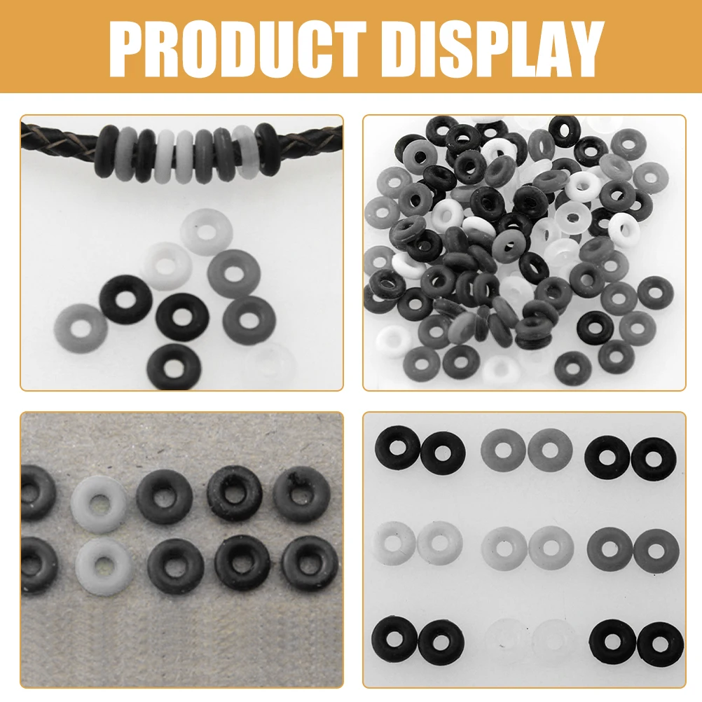 

Anti-slip Rubber Ring Jewelry Stopper Bead Charm Stoppers for Bracelets Necklace Parts Making Rings Spacer Beads Accessories