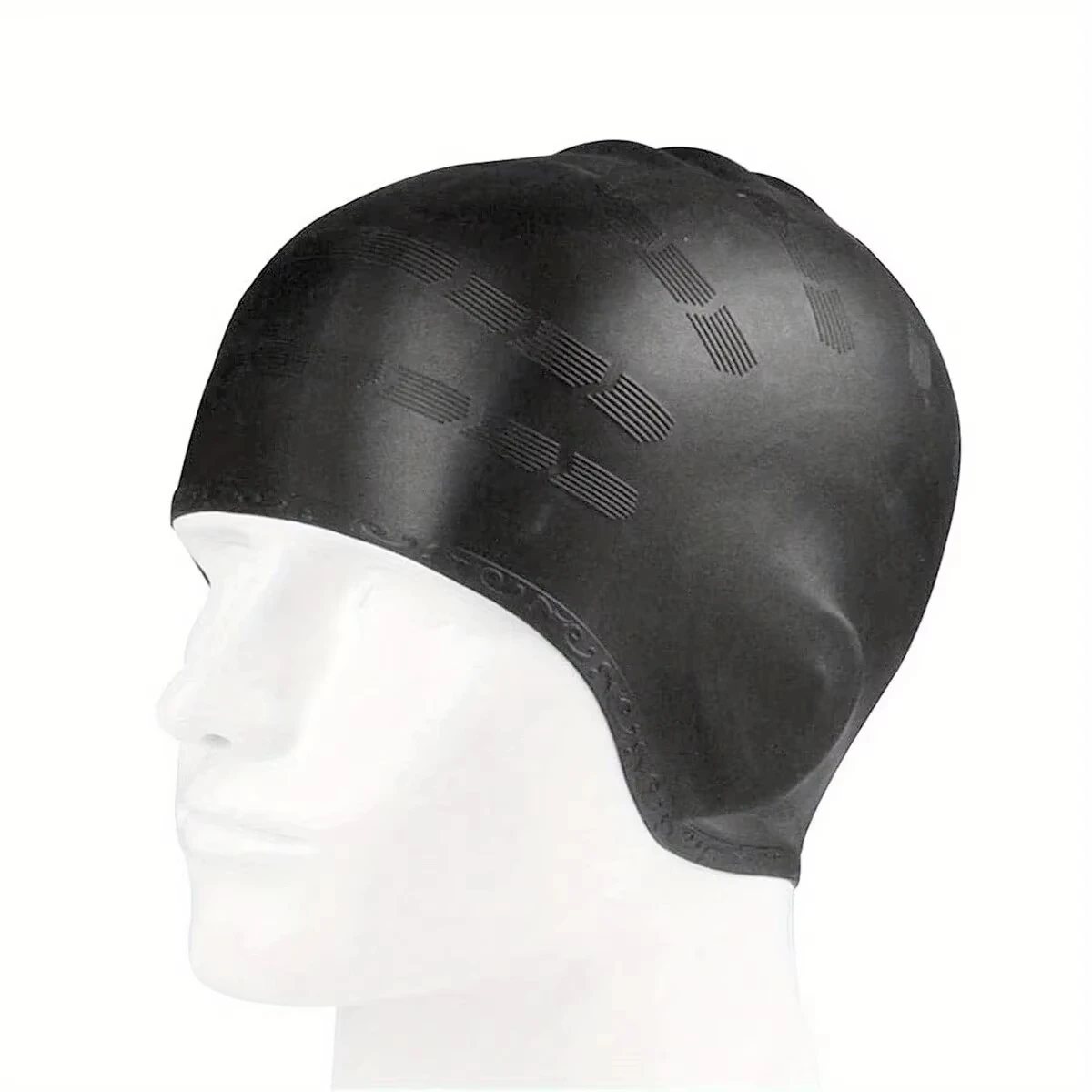 Gorro de natación silicona impermeable pelo largo con protección