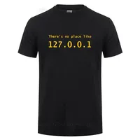 IP Address T Shirt There is No Place Like 127.0.0.1 Computer Comedy T-Shirt Funny Birthday Gift For WOMEN Programmer Geek Tshirt