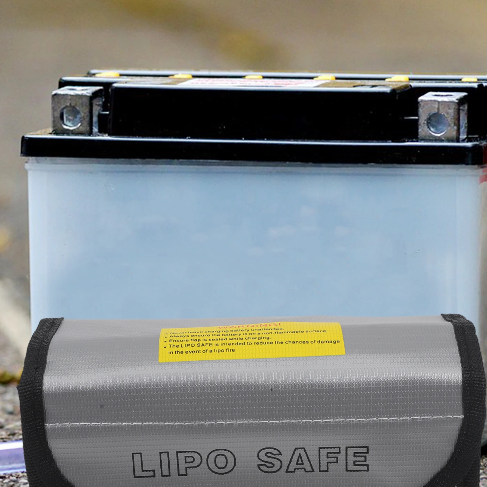 

Lipo Bag Fireproof Reusable Storage Pouch For Chargeable High Temperature Resistance Aluminum Foil