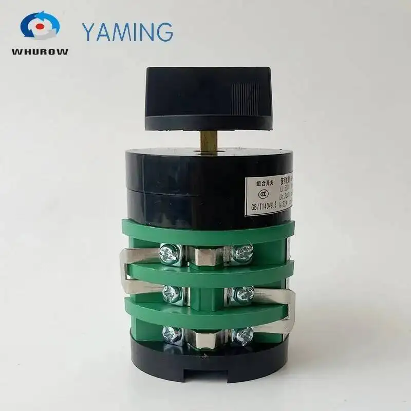 KDHC-32/3x8 Electrical Welding Machine Changeover Rotary Cam Switch 32A 3 Poles 8 Position Silver Contact