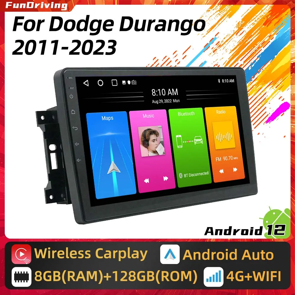 

Multimedia for Dodge Durango 2011 - 2023 2 Din Android Car Radio GPS Navigation Autoradio Player Head Unit Audio Stereo Wifi FM