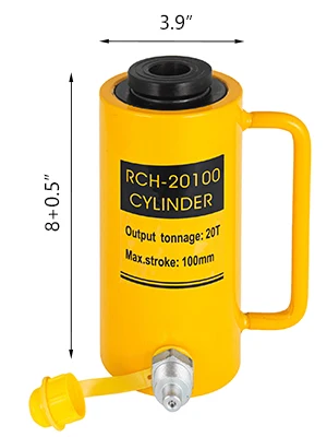SucceBuy 20 T/30 T/60 T Holle Plunger Hydraulische Cilinder Jack Enkelwerkende Ram cilinder 100mm Zware Lifting Tool - afbeelding 1