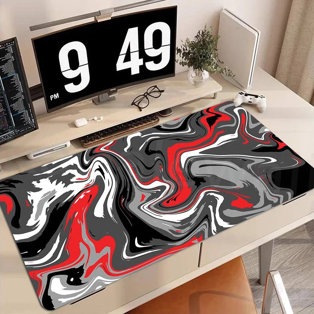 Großes Strata Liquid Mauspad für Gamer Mausepad Gaming Speed Tastatur Pads Mous Matte Büro Schreibtisch Schutz Matte 60x30cm Teppich