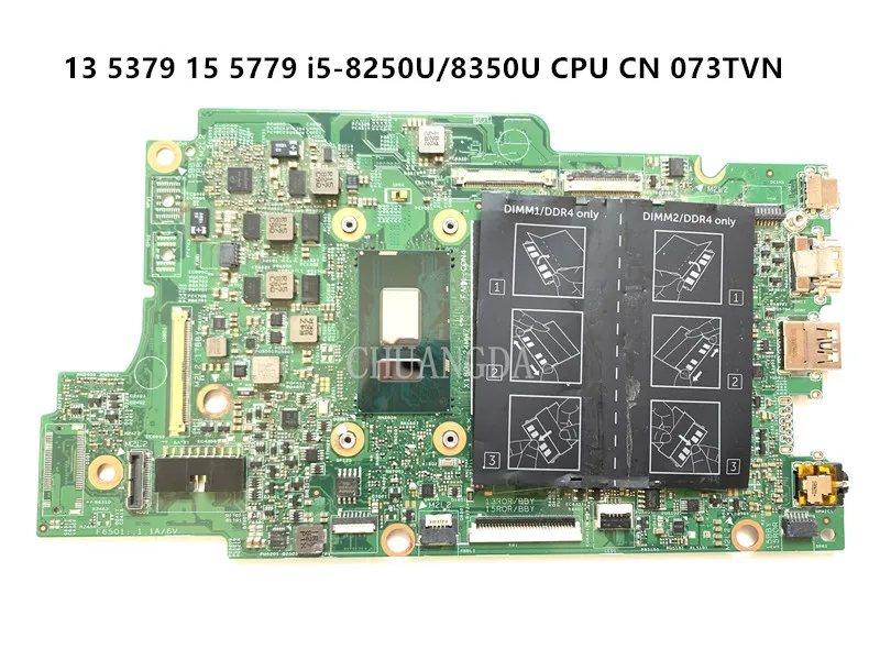 17810-1 For Dell Lnspiron 13 5379 15 5779 Laptop Motherboard i5-8250U/8350U 073TVN 00KJ0J 0K3GFH 100% Test