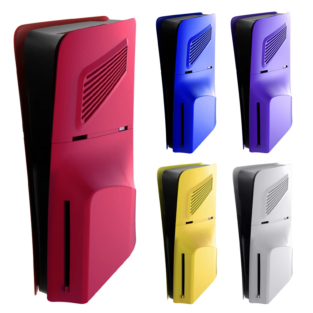 

Replacement Plate For PS5 Slim Disc Edition Game Case Console Skin Plate Shockproof Protective Cover Faceplate Shell for PS5