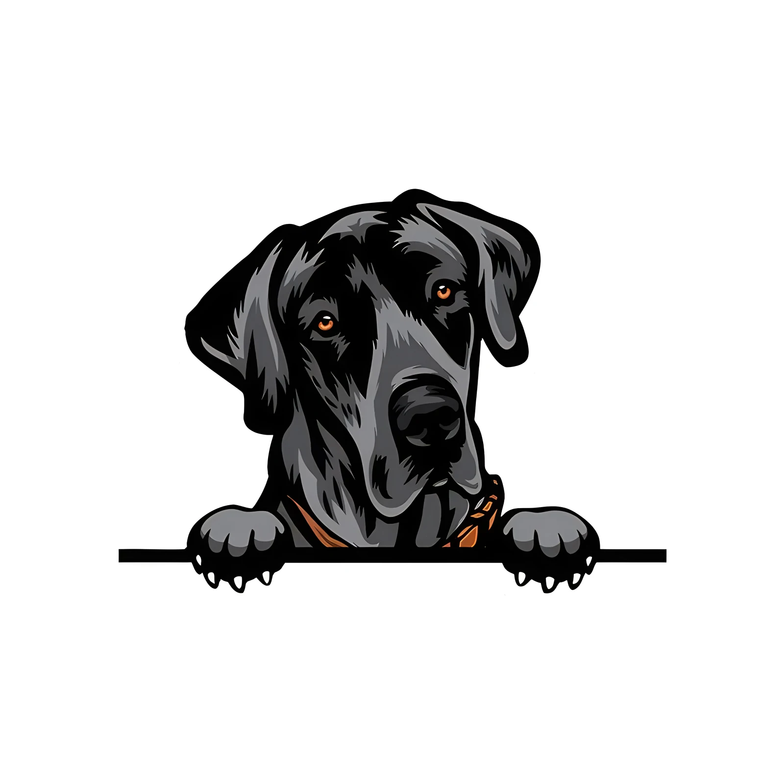 Great Dane Dog Creative Vinyl Waterproof Decal Stickers For Cars, Laptops, Wall Windows, Bumper