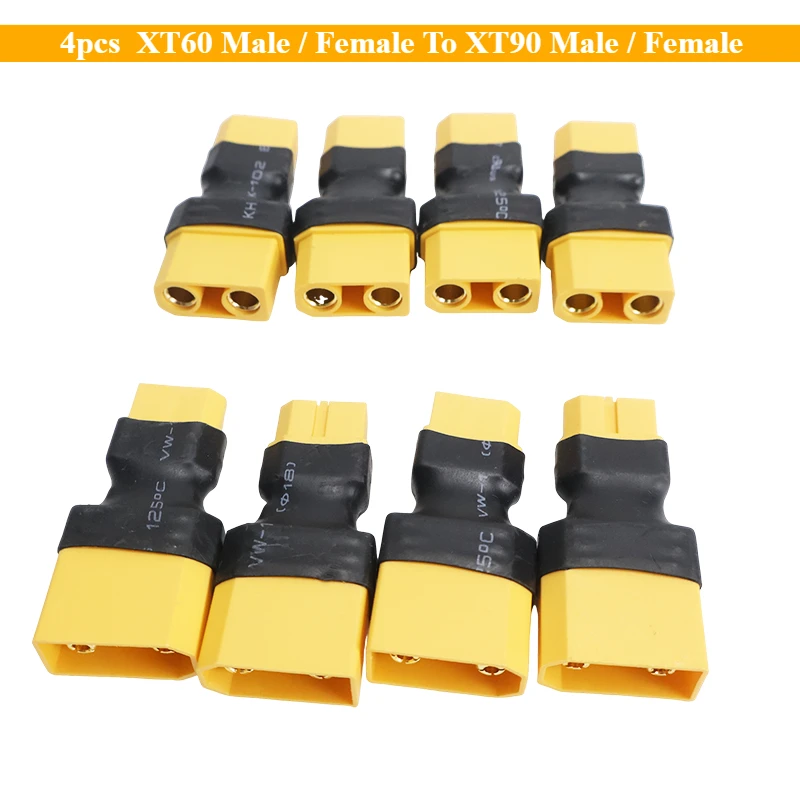4 stücke Adapter XT60 Stecker/Buchse Auf XT90 Stecker/Buchse Conversion Adapter für RC Lipo Batterie Steuerung Teile DIY Erweitern
