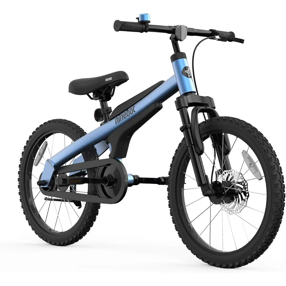 

Ninebot 18" Kids Bike Ages 5-10, w/Aerospace Aluminum Frame, Enclosed Chain, Shock Absorbing Suspension, Disc