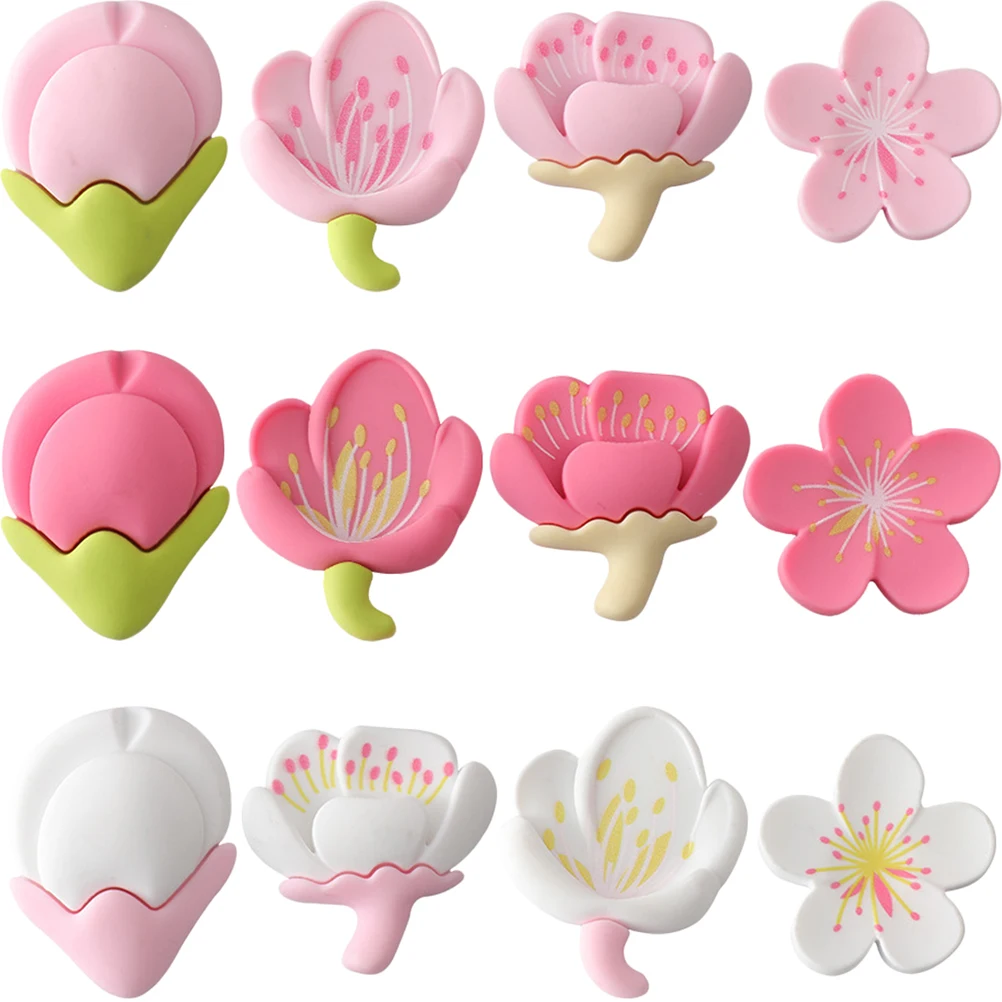 

12Pcs Creative Tulip Flower Magnets Fridge Decoration Refrigerator Whiteboard Cute Magnets for Home Kitchen Fridge Magnet