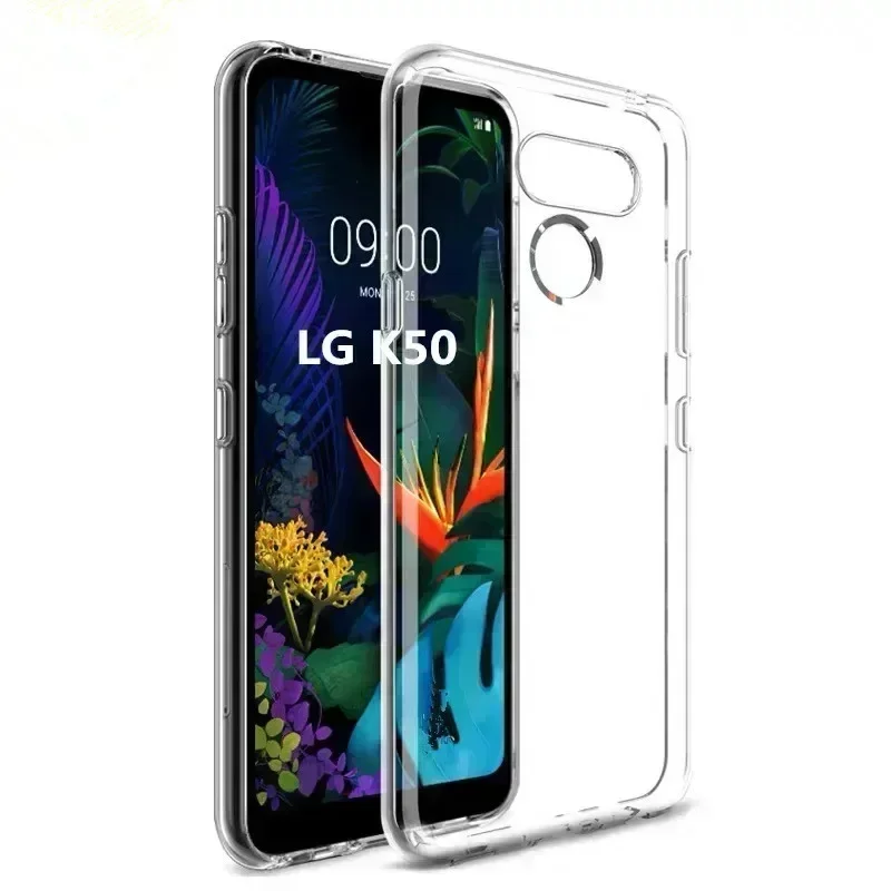 Clear Soft TPU Silicone Case for LG K41S K51S K51 K61 K52 K62 K42 Q61 Cover Phone Shell Case Protection Transparent Capa Coque