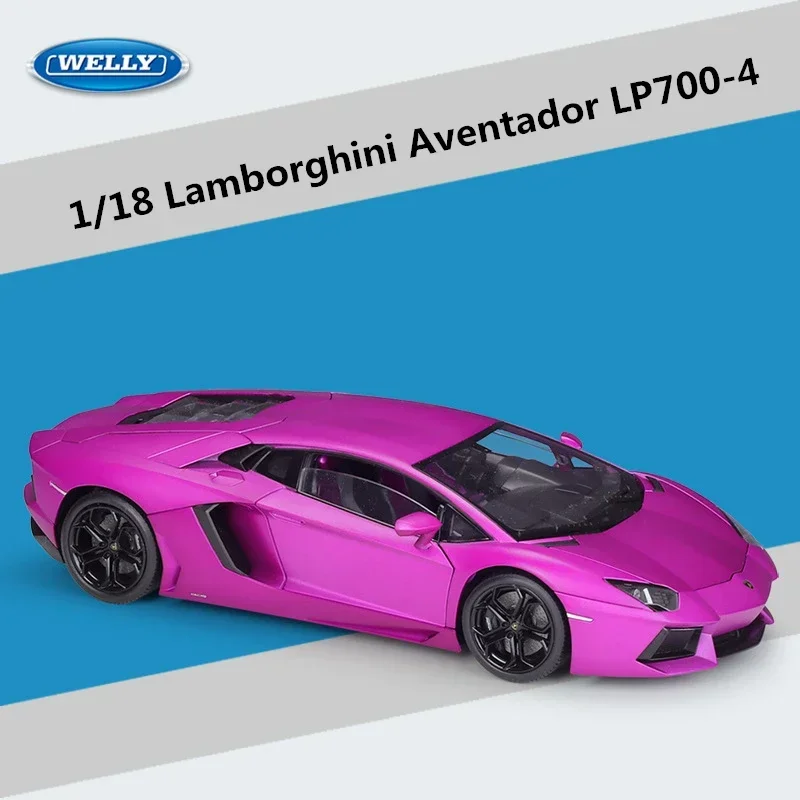 WELLY 1:18 Lamborghini Aventador LP700-4 Alloy Sports Car Model