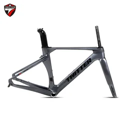 Road Racing Bike Carbon Frame, Twitter R10, Quick Release Caliper Brake, 700CX28C, 9x135mm Inner Cable, Ultra Light DPD