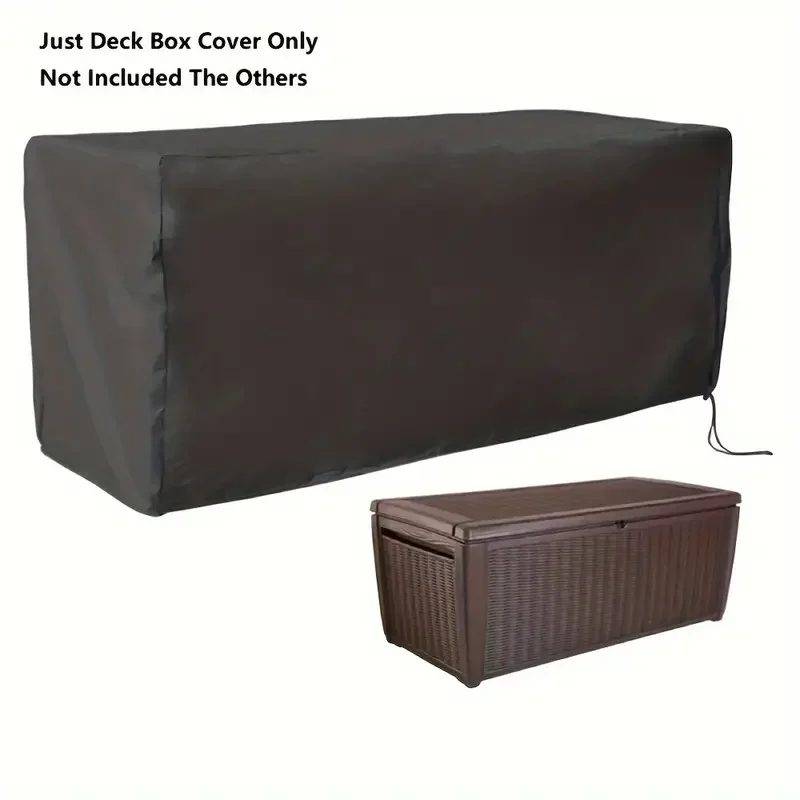 All-Weather Outdoor Patio Deck Box Cover - Waterproof, UV-Resistant, Dustproof Protection for Patio Storage Boxes