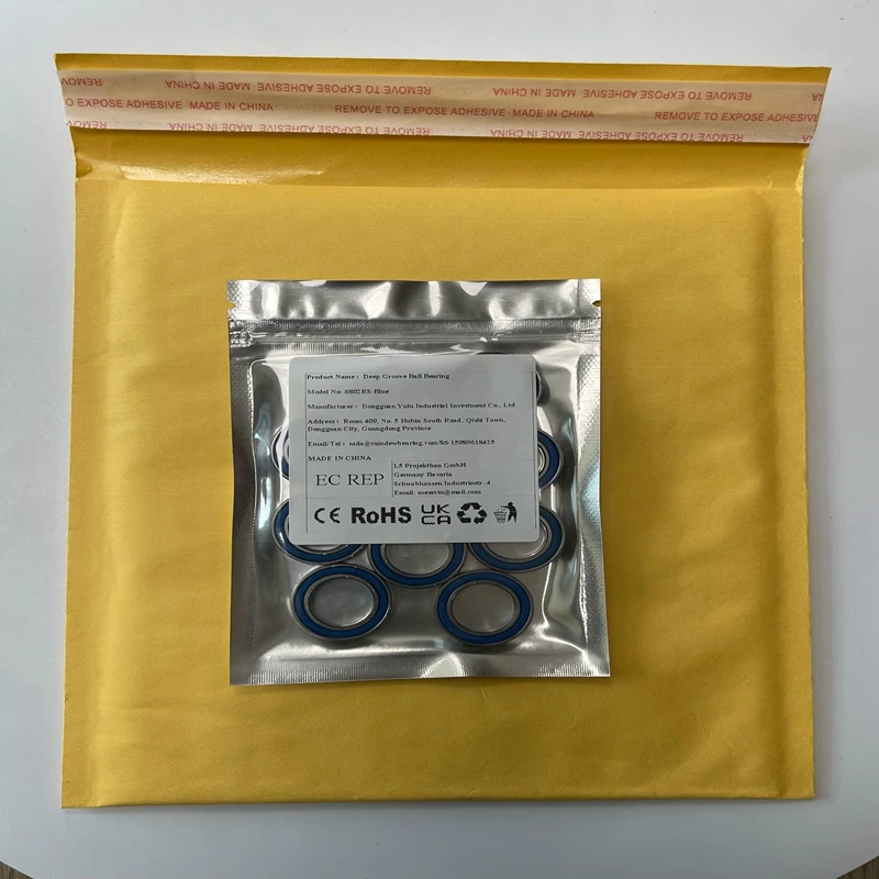 

10PCS 6802RS 15x24x5mm Bearing ABEC-7 Hobby Electric RC Car Truck 6802 RS 2RS Ball Bearings 6802-2RS Blue Sealed