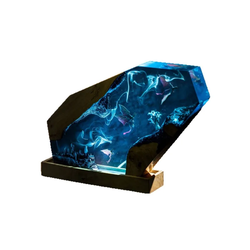 

Epoxy resin lamp personalized night light gift
