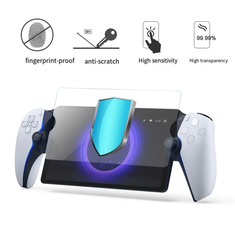 Verbesserte Für PS5 Portal Handheld Gehärtete Film PS5 Spielkonsole Film Anti-Scratch Staub Screen Protector Spiel Teile