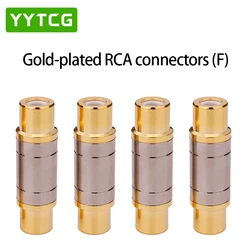 YYTCG 1 PCS RCA Connector Gold Plated Straight RCA Female Jack Adapter