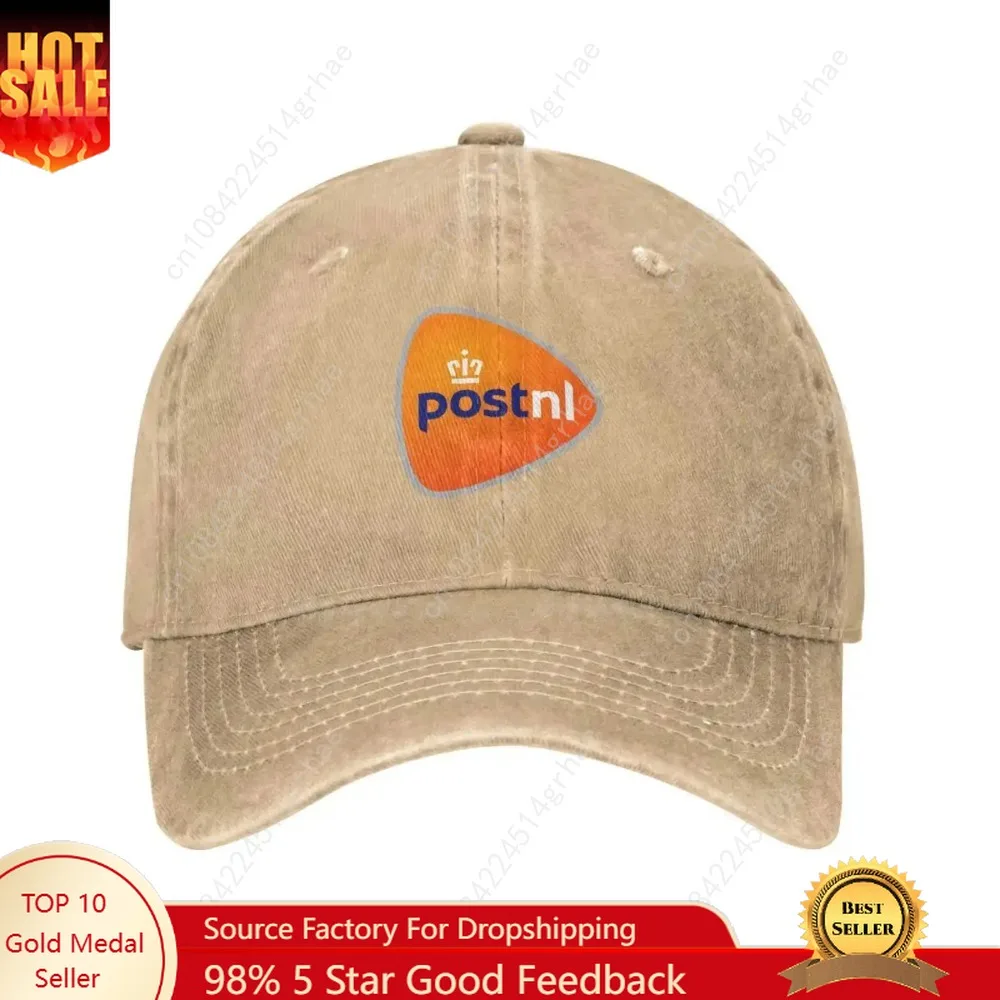 

2025 Summer PostNL Logo Print Graphic Casual Denim Cap Knitted Hat Baseball Cap Casual and Versatile Outdoor Sun Protection