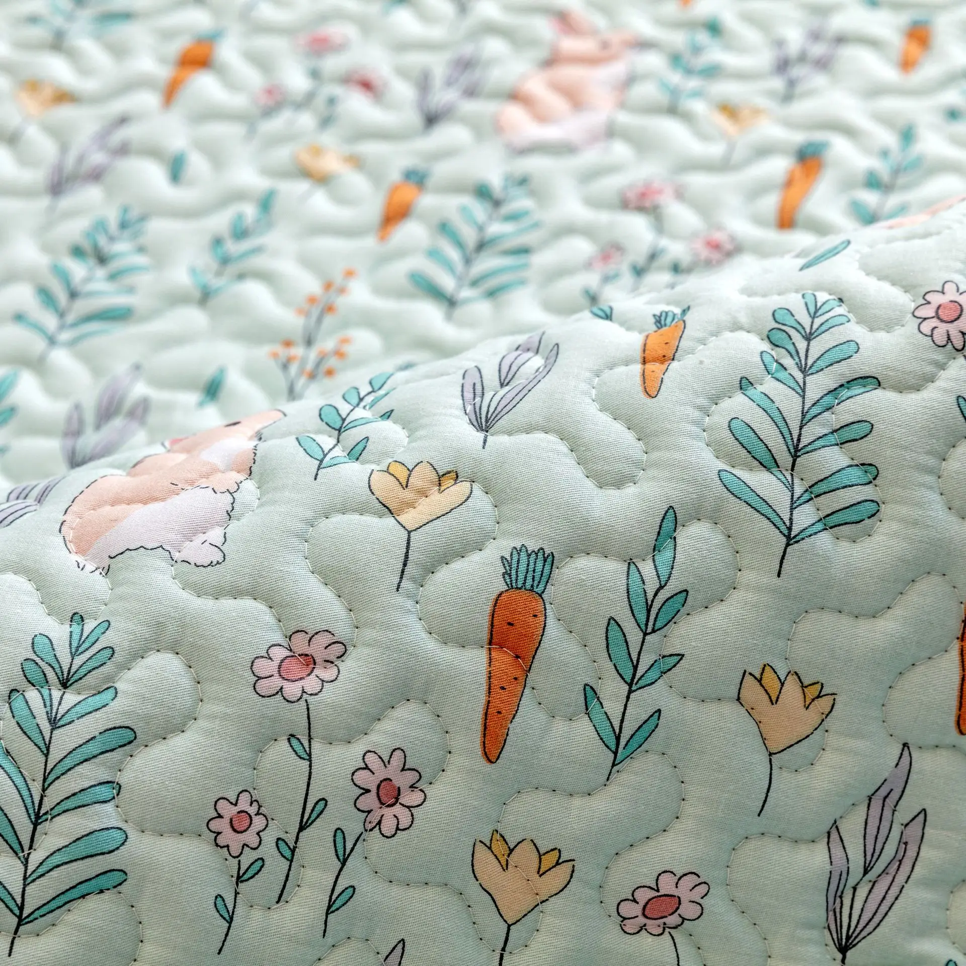 Cartoon Cotton Mat for Children's Bedroom Game Crawling Carpets Anti Slip Sofa Cushion Balcony Pad Home Decor Kid's Garden Rug