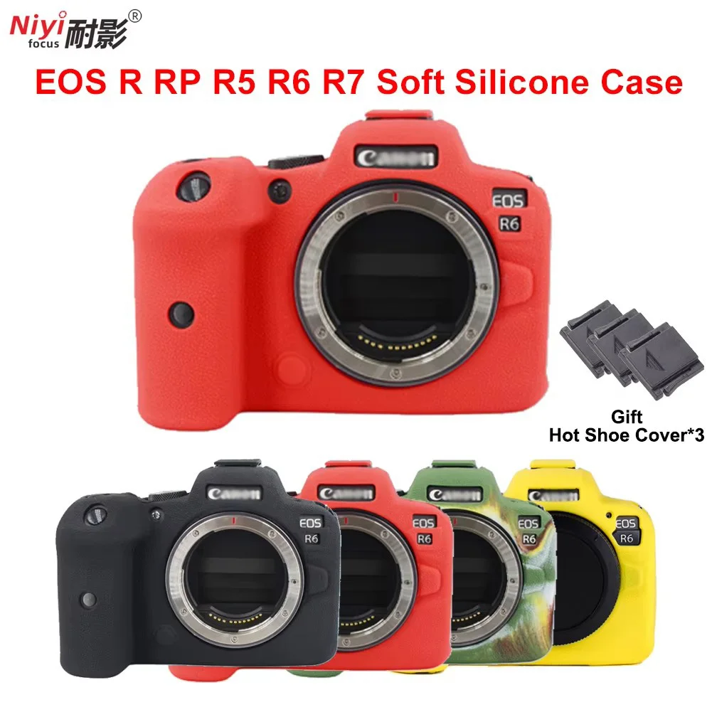 EOS R6 R5 R RP Silicone Case Bag Body Cover Protector Frame Skin for Canon EOS R6 EOSR6 EOSR EOSRP EOSR EOSR5 EOS R7 Camera