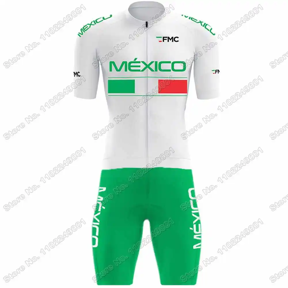 2024 Mexico Cycling Skinsuit Mexican National Team Race Bodysuit Cycling Jersey Triathlon Suits Bicycle Clothing Bike Jumpsuit