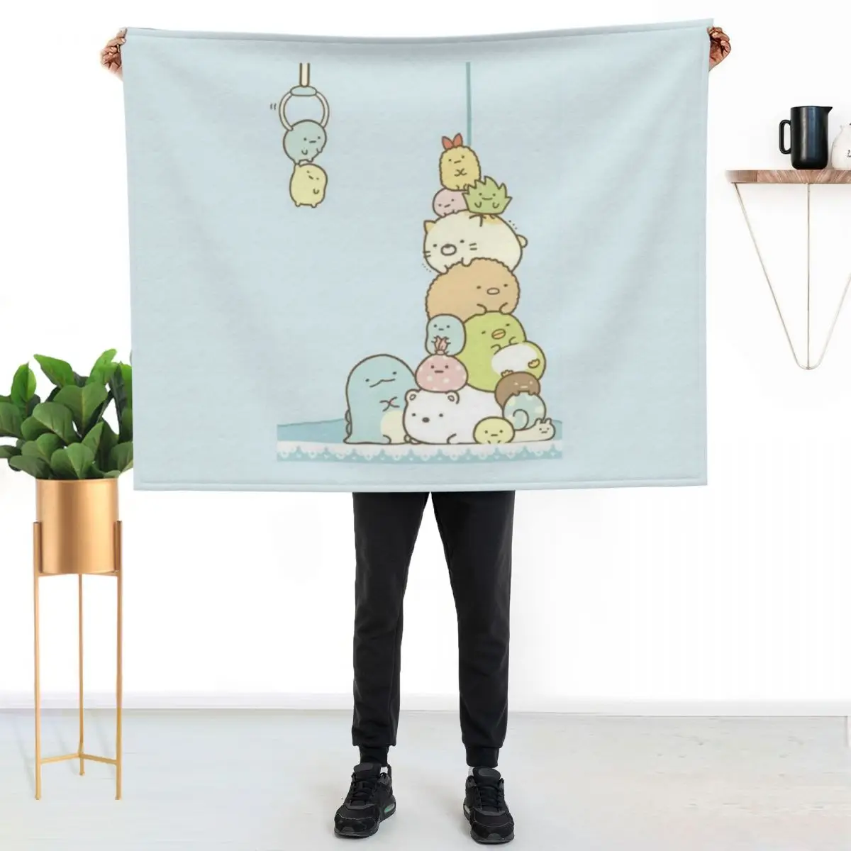 Sumikko Gurashi Throw Blanket For Decorative Sofa Warm Beach For Sofa Thin Personalized Gift Large Blankets
