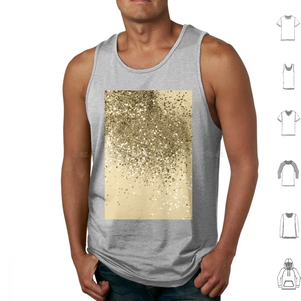 Cali Summer Vibes Lady Glitter #1 ( Faux Glitter ) #shiny #decor #art Tank Tops Print Cotton Color Digital Manipulation