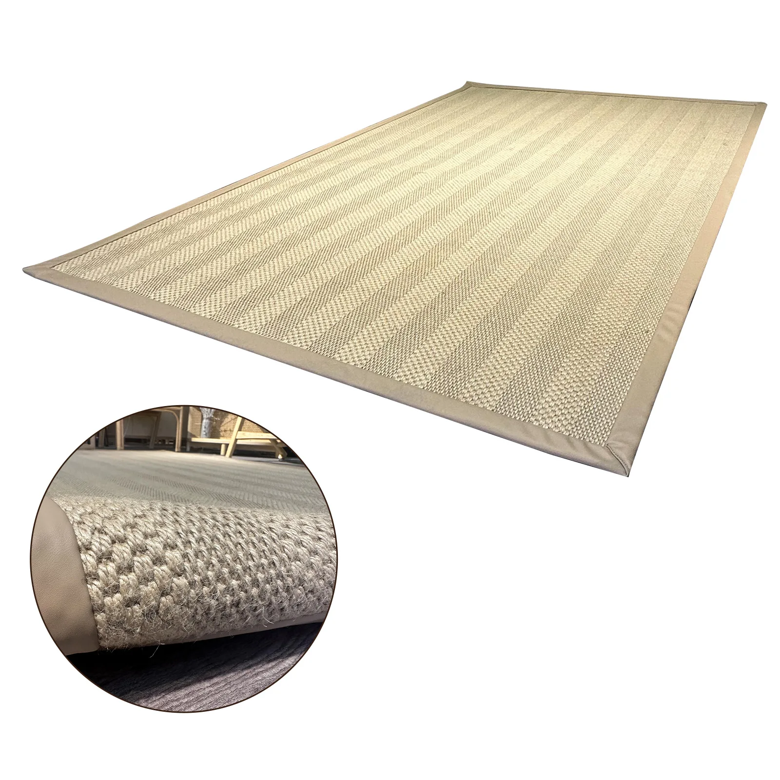 

Natural jute bed and breakfast carpet, zen style tea room jute carpet