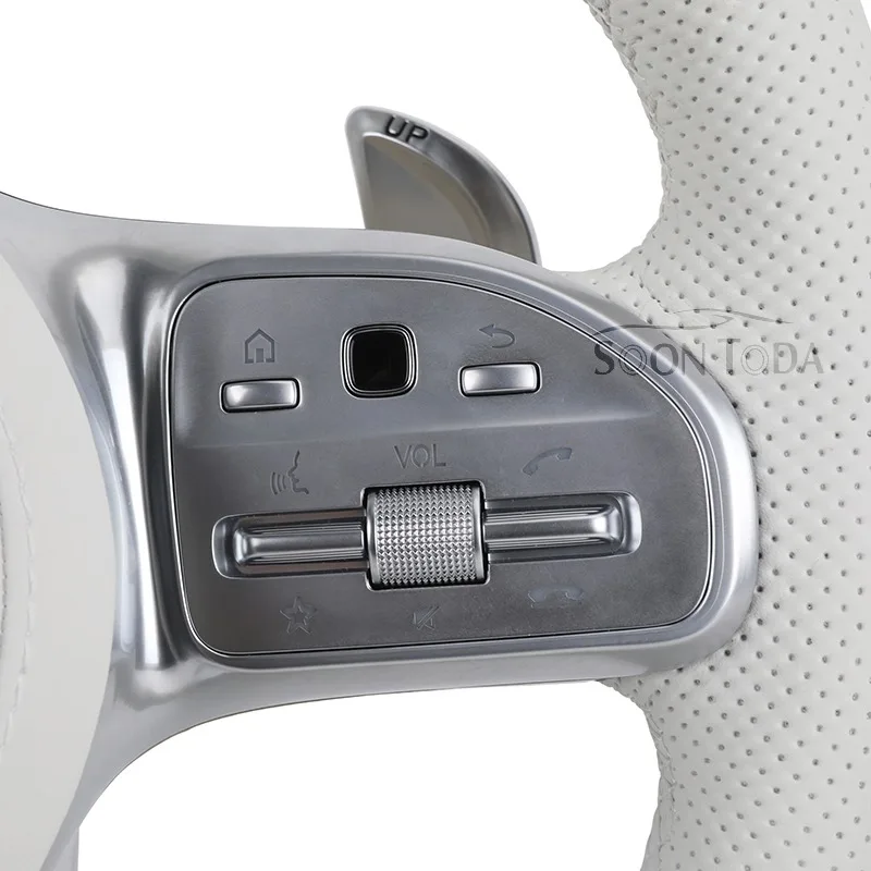Full Leather High Grade Steering Wheel, Premium Auto Replacement Parts Fits W205 CLS W218 GLA45 CL W216 CL500 CL550 CL63 C43 C63 view 4