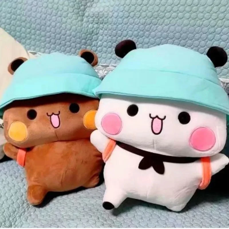 Juguete de peluche de oso de dibujos animados Bubu y Dudu Panda, muñeco de peluche Kawaii, almohada de Animal de peluche suave, regalo para niños, regalos de cumpleaños