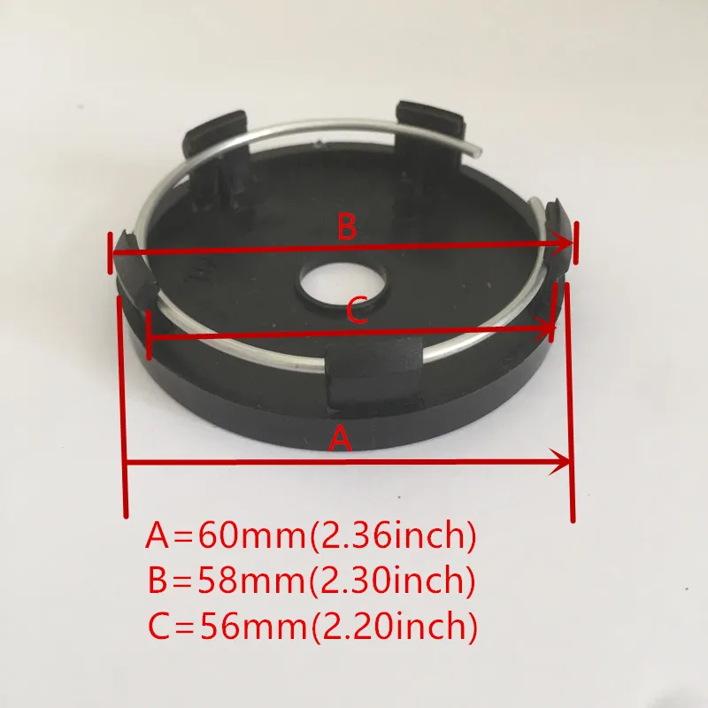 4pcs 56mm 60mm Car Stickers Wheel Center Hub Cover Accessories forSmar Fortwo 450 451 453 Forfour Sharpread Roadster Pearlgrey