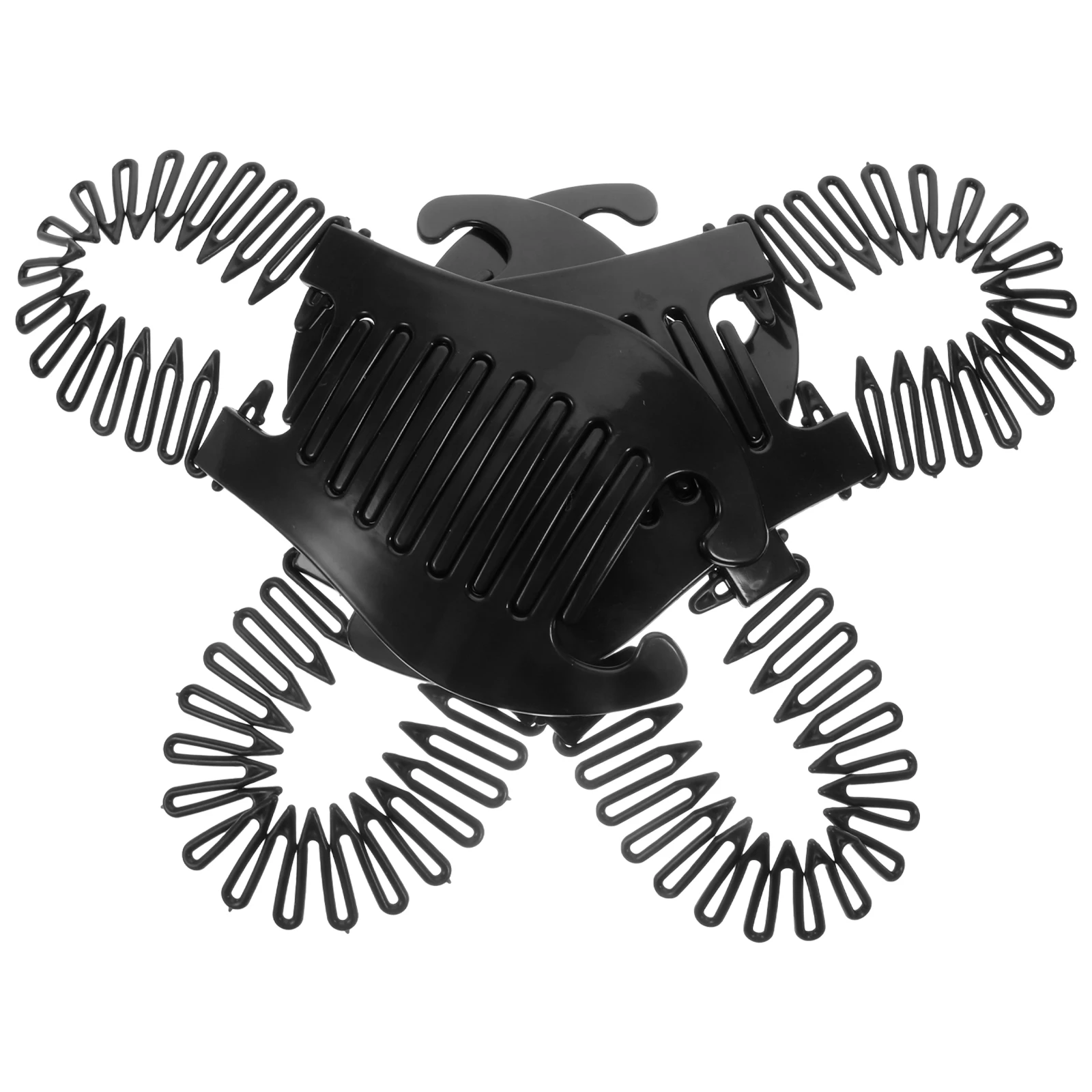 

4Pcs Interlocking Banana Clips Bendable Combs Styling Accessories for Hair Hair Braiding Tools Banana Clip Comb