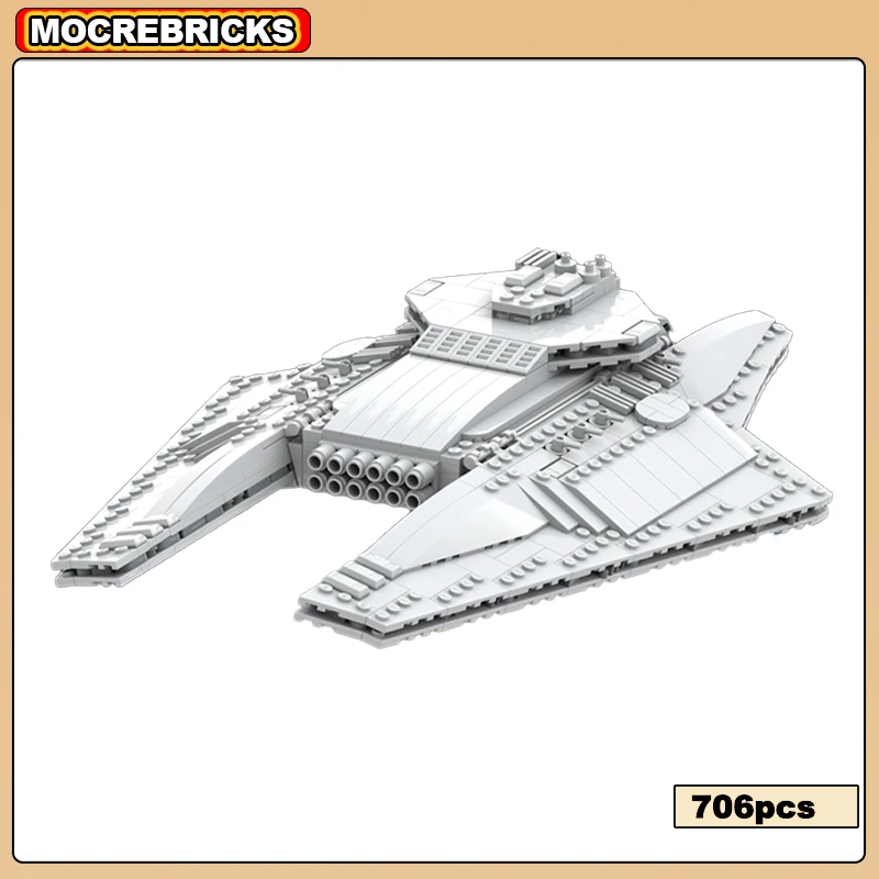 

MOC-211078 Space War Series 1:1455 Broadside-Battleclass cruiser kdb-1 Building Blocks Models Expert Collection Bricks Kids Toys