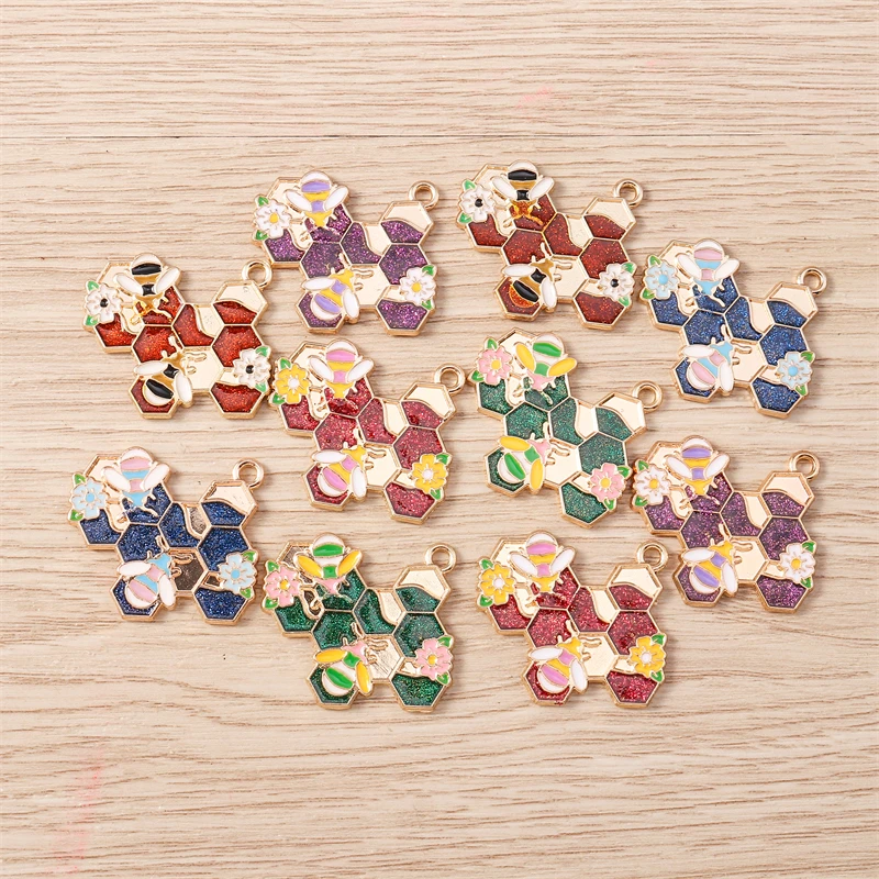

10pcs 24x23mm Cartoon Enamel Animal Dog Charms for Jewelry Making Earrings Pendants Necklaces Bracelets DIY Crafts Accessories