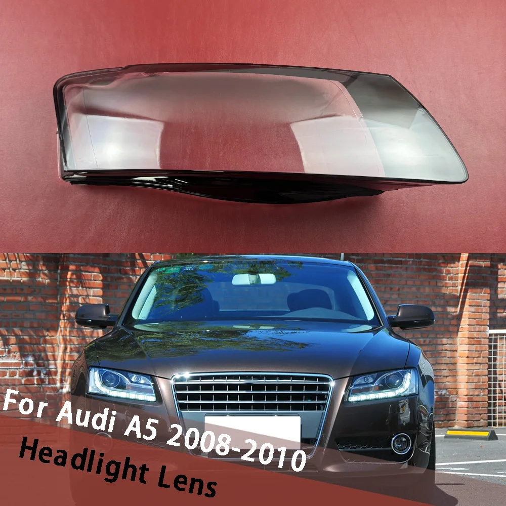 

For Audi A5 2008 2009 2010 Car Accessories Headlamp Transparent Lampshade Lampcover Lamp Shell Headlight Lens Cover Plexiglass