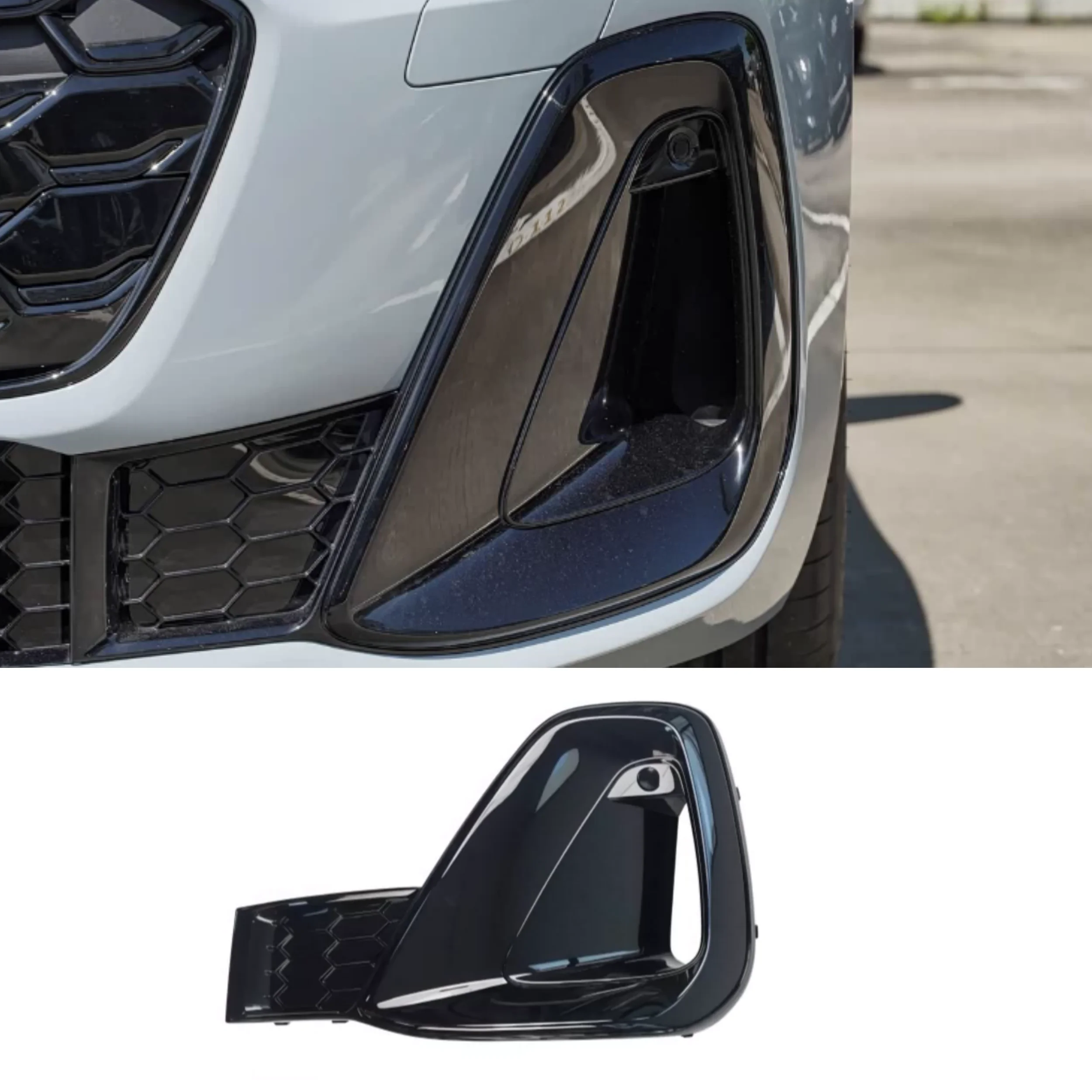 

Car Fog Lamp Frame Lower grill for Audi A5L 2025-206 Front Bumper Fog light cover Trim Auto Accessories