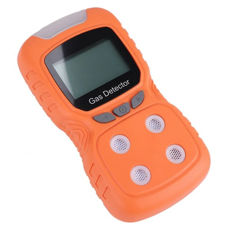 CO H2S O2 LEL مراقب 4 في 1 كاشف الغاز الرقمي المحمول أول أكسيد الكربون الهيدروجين كبريتيد جهاز اختبار جودة الهواء الاتحاد الأوروبي PLUG-AAAE
