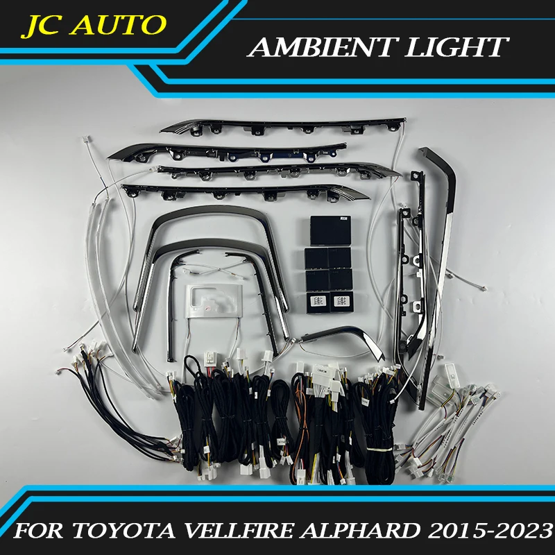 

Car Led Ambient Light for Toyota Vellfire Alphard 2015-2023 Ambient Light Full Set Car Chair Light LHD/RHD Car Interior Lights