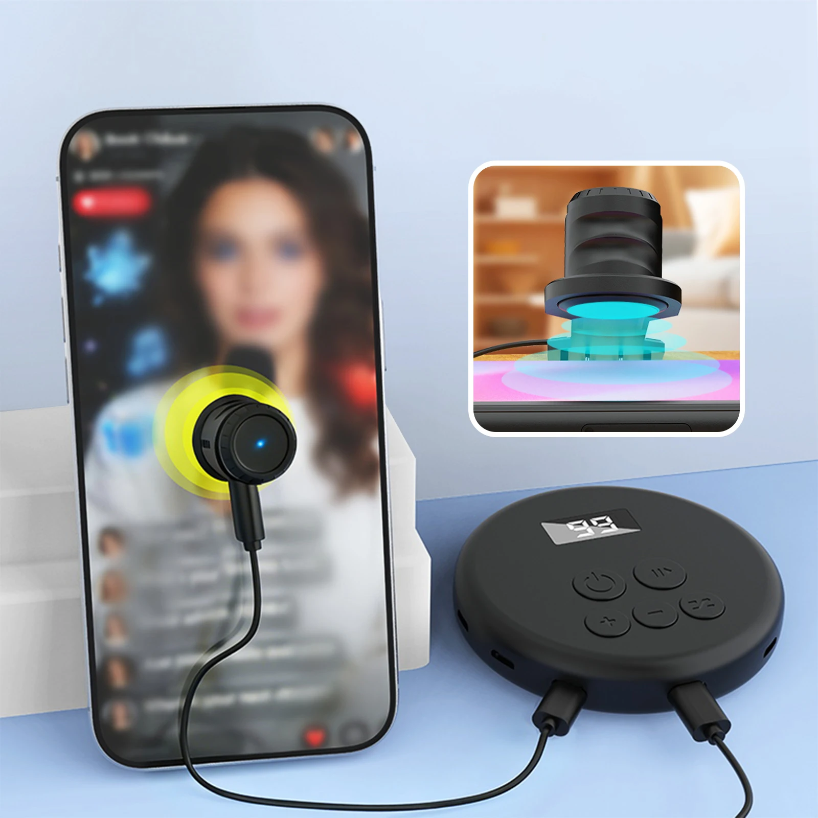 Mobile Phone Screen Auto-clicker 199 Adjustable Speeds Continuous Clicker Physical Simulation Finger Click for Live Broadcasts