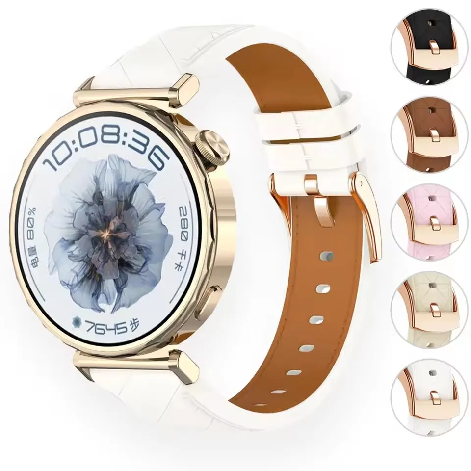 Cinturino per orologio intelligente in pelle sintetica da 18/20mm per Garmin Venu3S 2S Vivoactive 4S Forerunner 265S 255S cinturino da polso