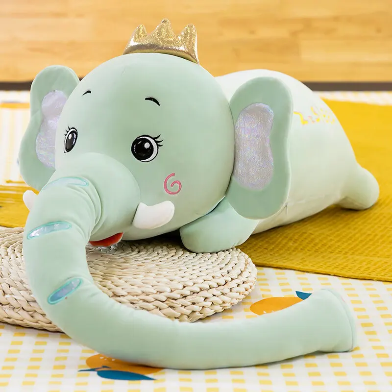 95/160cm longo nariz elefante brinquedo de pelúcia da vida real animal dos desenhos animados kawaii travesseiro recheado boneca macio dormir cama decoração do escritório almofada