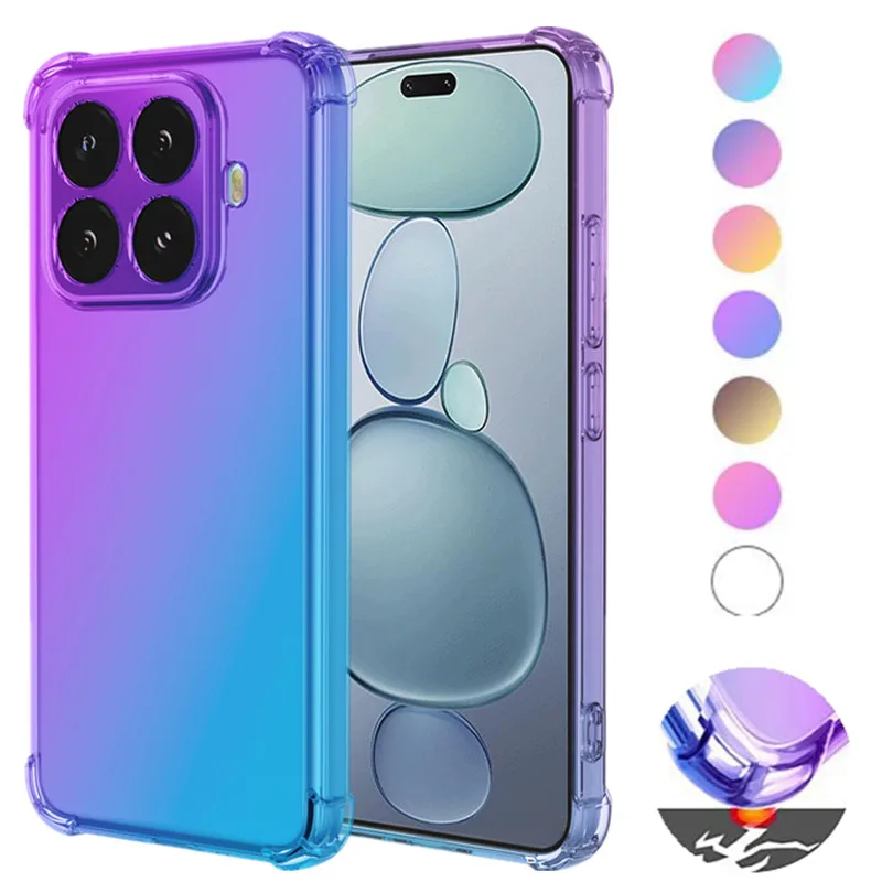 Gradient Airbag TPU Hülle für Xiaomi 17T Pro 15T Mi 17 15 5G Schützende Stoßfeste Abdeckung Fundas Coque Capa