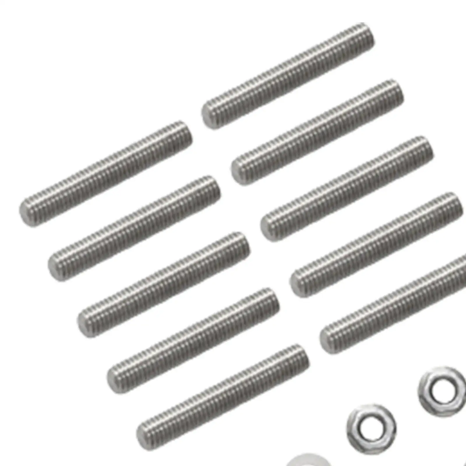 

Durable Exhaust Manifold Stud Bolt Nut Gasket Kit Intake Studs for 5 3 LS Engine Repair