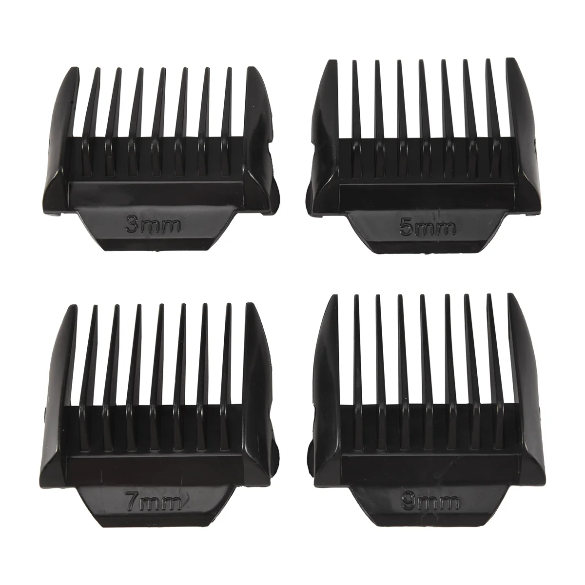 AUSD-4Pcs Limit Comb Replacement Combs Trimmer Head Limit Comb for Philips Hair Clipper 3mm 5mm 7mm 9mm,Black