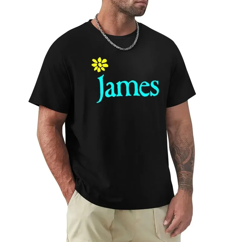 Camisetas de James Band, moda Vintage, versátil, informal, para hombres y mujeres, verano, Harajuku, manga corta, algodón, gráfico divertido, camisetas Unisex