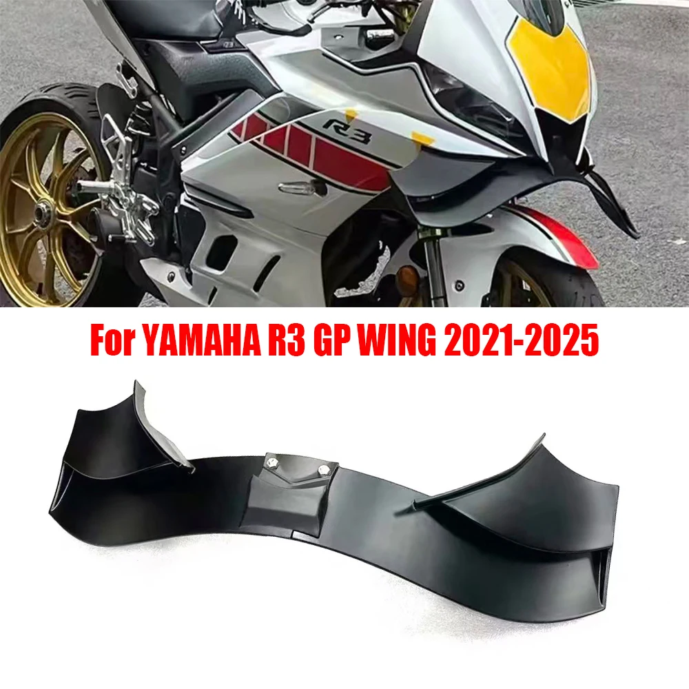 

for YAMAHA R3 Front spoiler Lower spoiler lower lip GP WING DOWNFORCE NAKED FRONTAL SPOILERS yzf r3 2021 2022 2023 2024 2025